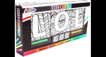 Grafix Kleurset Lol Junior Waskrijt/canvas 4-delig