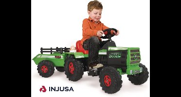 Injusa Basis Elektrische Kindertractor 6v Groen