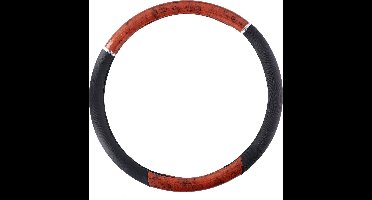 All Ride Truck stuurhoes 44-46 cm - voor Vrachtwagenstuur - Half Houtlook - Half Zwart