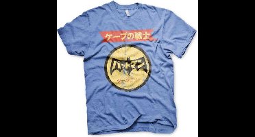 DC Comics Batman Heren Tshirt -XL- Japanese Retro Logo Blauw