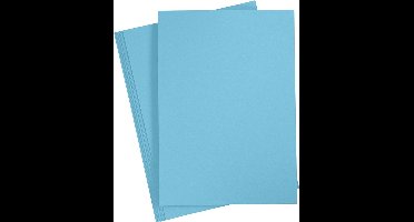 Gekleurd Karton A4,210x297 mm, 180 gr, blauw, 20 vel | Knutselkarton