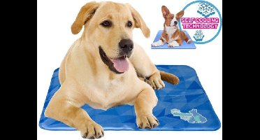 Cool Dog Koelmat 24/7 - 50x40 cm - M - Blauw