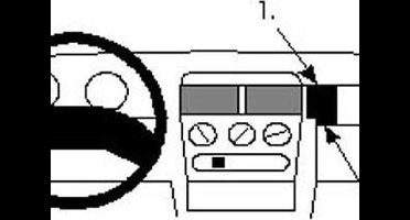 Brodit ProClip houder geschikt voor Opel Tigra/ Corsa 1993-2000 Angled mount