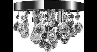vidaXL Plafondlamp kroonluchterontwerp kristal chroom