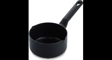 BK Easy Induction Steelpan 16cm - 1.5L - PFAS-vrije antikleeflaag - Steelpan inductie - Keramische pan - Ovenbestendig tot 160°C - Koudgrepen - Zonder deksel - Zwart