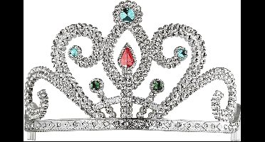 Prinsessenkroon met diamanten zilver