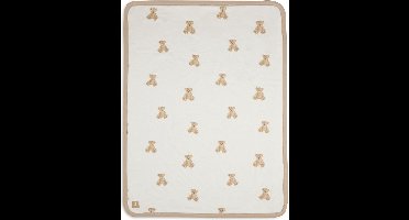 Jollein Baby Deken Ledikant Jersey 100x150cm - Teddy Bear