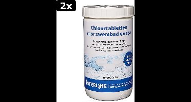 2x Interline Zwembad 20 Grams Chloortabletten 1 kg