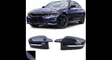 Spiegelkappen voor Bmw 3 Serie G20 G21 M3 M4 eve Look Glans Zwart Evo