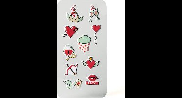 3D Stickers Liefde - Set van 10 - Celly