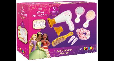 Smoby Disney Princess haarset - 9-delig speelgoed voor kinderen.
