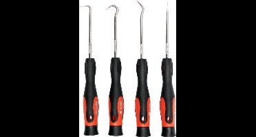Yato Serie - Set van 4 Haken - Gehard en Verchroomd - Antislip Handgreep