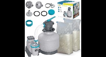 Bestway - Serie 58486 - Zandfilterpomp - 11355 L/h - Inclusief 50kg Zand