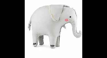 PartyDeco - Staande folieballon olifant 91 x 61 cm