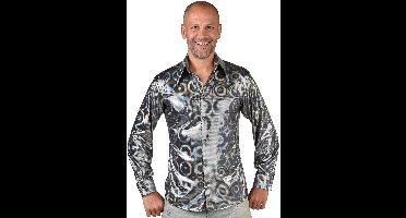 Magic Design Verkleedblouse Cirkel Hologram Polyester Maat S