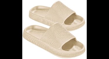 Beco Women's Slides Airkiss Easy | Beige - 40