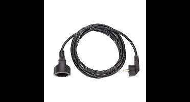 BACHMANN geaarde verlengkabel, 230VAC, zwart, 3 m