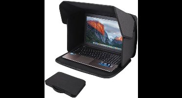 Laptop parasol - Privacy schermbescherming - Opvouwbaar - Geschikt voor 12-14 inch laptops - Zwart