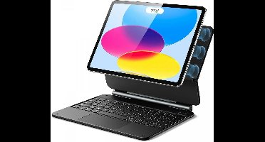 ESR Toetsenbord Hoes Geschikt voor Apple iPad 11 (2025) A16 / 10.9 (2022) - Rebound Magnetic Keyboard Book Case - Wit