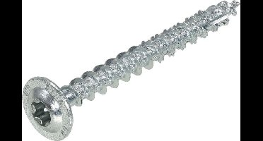 Dynaplus - Torx 30 Tellerkop schroeven - 6 x 60mm - Verzinkt - Voldaad (100 stuks)