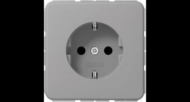 Jung CD1520GR Wandcontactdoos met randaarde Inzetstuk 1-voudig Grijs 1 stuk(s)