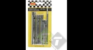 Pijpsleutel set, 6 delig, 8x9, 10x11, 12x13, 14x15, 16x17 mm maten