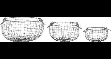 Esschert Design Draadmanden Bol S Staal Roestbruin 3-delig