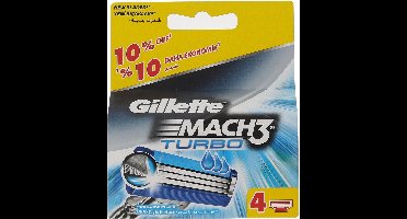 Gillette - Gillette Mach3 Turbo (4 pcs) - Replacement head -
