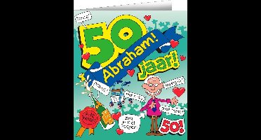 Wenskaarten - Abraham cartoon