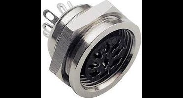 TRU COMPONENTS TC-2504030 DIN-connector Bus, inbouw Aantal polen: 8 Zilver 1 stuk(s)