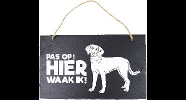 Paper Dreams Waakbord Heidewachtel 15 X 25 Cm Leisteen Zwart