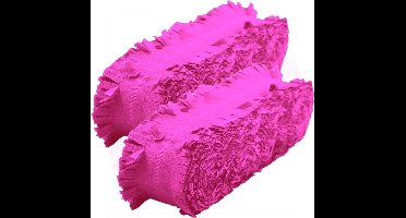 Folat Feest/verjaardag versiering - 3x - crepe slingers - roze - 24 meter - papier - feestartikelen