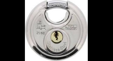Burg Wächter Circle 21 60 SB Hangslot Verschillend sluitend RVS Hangslot met profielcilinder