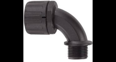 HellermannTyton 166-22203 HG16-90-M20 Slangbevestiging Zwart M20 16.70 mm 1 stuk(s)
