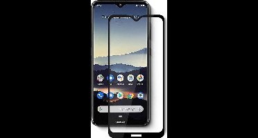 Shop4 - Nokia 2.3 Glazen Screenprotector - Edge-To-Edge Gehard Glas Transparant