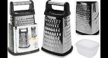 Excellent Houseware rasp vierkant rvs met opvangbakje keukenhulp.