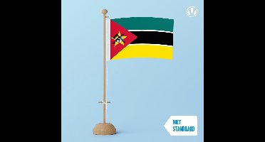 Tafelvlag Mozambique 10x15cm | met standaard