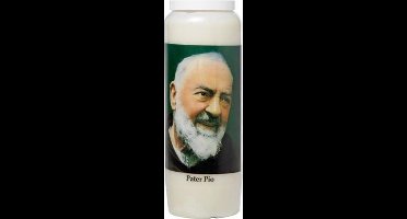 9-dagen Brander Wit  Pater Pio 6.8x18cmnl - Met Gebed