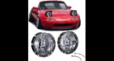 Koplampen Koplamp Set Helder Chrome Geschikt Voor Mazda MX5 NA 90-98