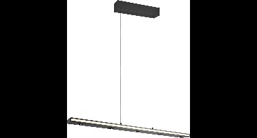 LED Hanglamp - Torna Agam - 41.5W - Aanpasbare Kleur - Dimbaar - Geheugenfunctie - Rechthoek - Mat Zwart - Metaal