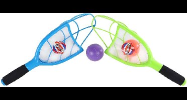 Vang- en werpspel speelgoed set met 2 ballen voor kinderen.