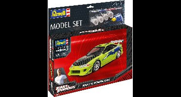 Revell Modelbouwpakket Auto - 67691 Fast - Furious Brian#039 1995 Mitsubishi Eclipse - Model Set Plastic - 1:25 - Modelbouw