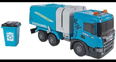 2-Play Scania Vrachtwagen Vuilniswagen Frictie met Licht en Geluid
