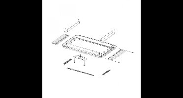 Dometic Midi Heki Style Binnenkader Slinger Uitvoering Wit