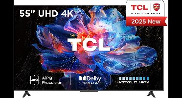 TCL 55V6C | 55 4K Ultra HD DLED Smart TV | Google TV | Dolby Vision | 60Hz (2025)