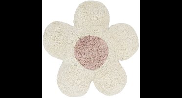 Puck Flower Kussen - White / Pink