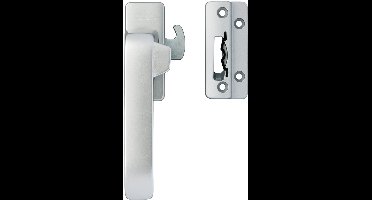 AXA Raamsluiting - Veiligheids Raamkruk - Cilinder - Links naar buiten draaiend - Aluminium - SKG1 - Gelijk sluitend