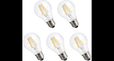 Spectrum LED Lamp E27 6.8W 230V - 1450 Lumen - 3000K Warm wit - Gezellig licht - Energiezuinig - 5 stuks