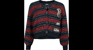 Harry Potter DA Grunge Collection - S.P.E.W. Cardigan Cardigan bordeaux-navy blauw XL