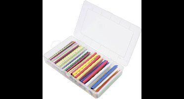 TRU COMPONENTS TC-13388836 Krimpkous assortiment Groen, Rood, Geel, Blue, Helder, Wit Krimpverhouding:2:1 160 stuk(s)